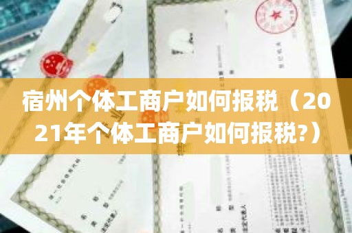 宿州个体工商户如何报税（2021年个体工商户如何报税?）