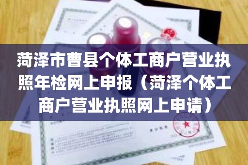 菏泽市曹县个体工商户营业执照年检网上申报（菏泽个体工商户营业执照网上申请）