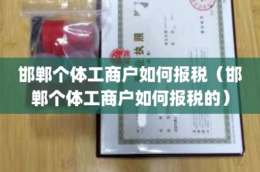 邯郸个体工商户如何报税（邯郸个体工商户如何报税的）