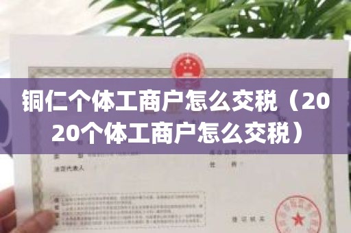 铜仁个体工商户怎么交税（2020个体工商户怎么交税）