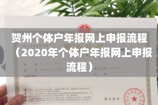 贺州个体户年报网上申报流程（2020年个体户年报网上申报流程）