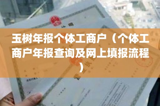 玉树年报个体工商户（个体工商户年报查询及网上填报流程）