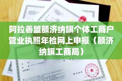 阿拉善盟额济纳旗个体工商户营业执照年检网上申报（额济纳旗工商局）