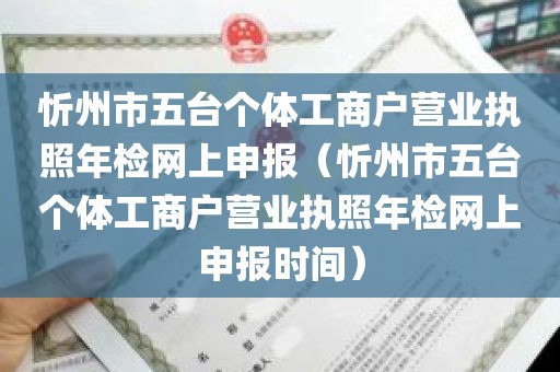 忻州市五台个体工商户营业执照年检网上申报（忻州市五台个体工商户营业执照年检网上申报时间）