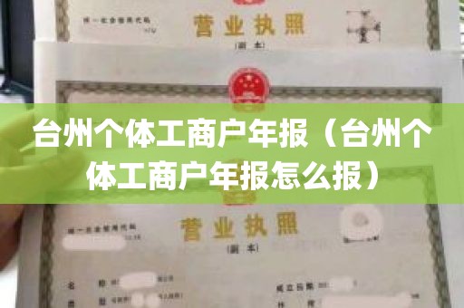 台州个体工商户年报（台州个体工商户年报怎么报）