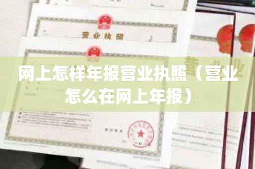 网上怎样年报营业执照（营业怎么在网上年报）