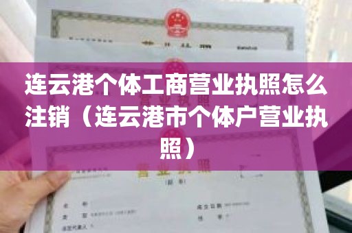 连云港个体工商营业执照怎么注销（连云港市个体户营业执照）