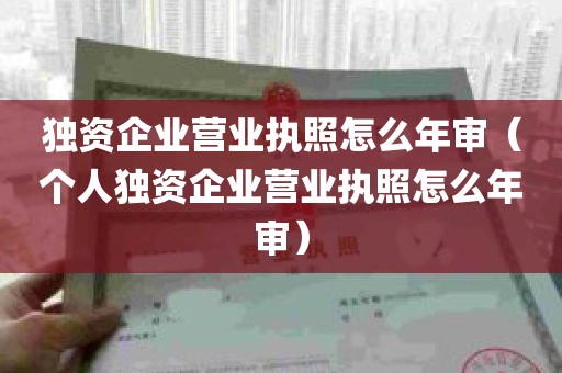 独资企业营业执照怎么年审（个人独资企业营业执照怎么年审）