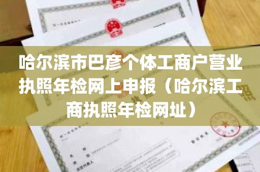 哈尔滨市巴彦个体工商户营业执照年检网上申报（哈尔滨工商执照年检网址）