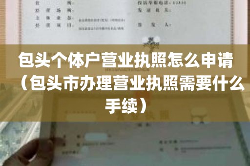 包头个体户营业执照怎么申请（包头市办理营业执照需要什么手续）