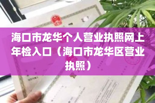 海口市龙华个人营业执照网上年检入口（海口市龙华区营业执照）