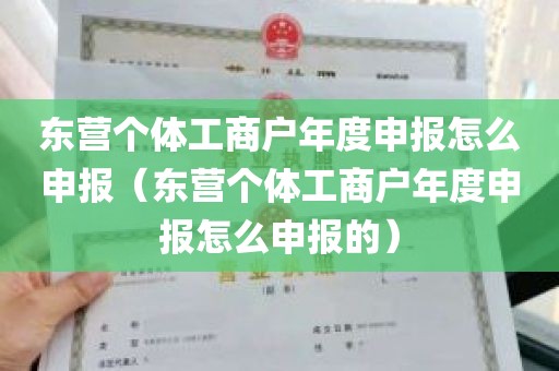 东营个体工商户年度申报怎么申报（东营个体工商户年度申报怎么申报的）