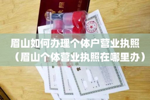 眉山如何办理个体户营业执照（眉山个体营业执照在哪里办）