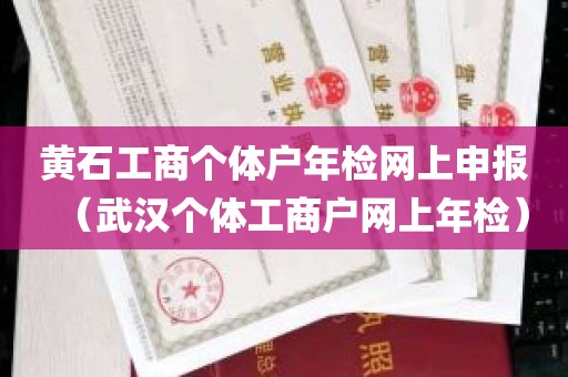 黄石工商个体户年检网上申报（武汉个体工商户网上年检）