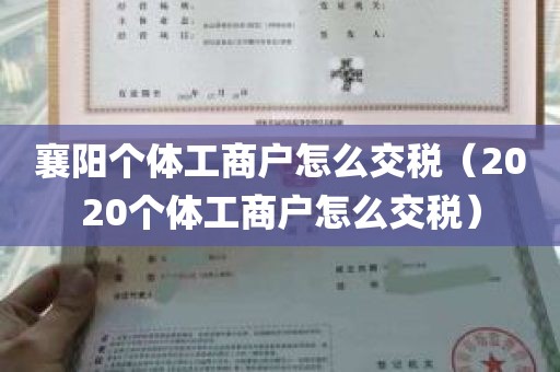 襄阳个体工商户怎么交税（2020个体工商户怎么交税）