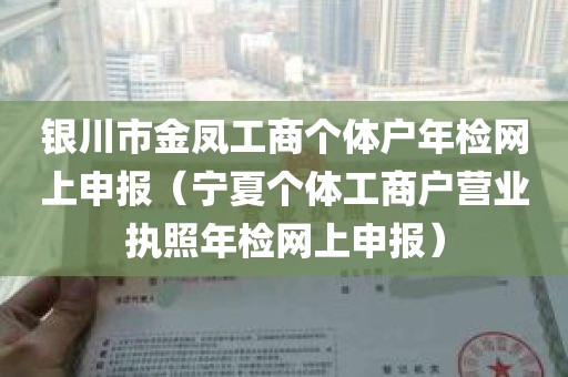 银川市金凤工商个体户年检网上申报（宁夏个体工商户营业执照年检网上申报）