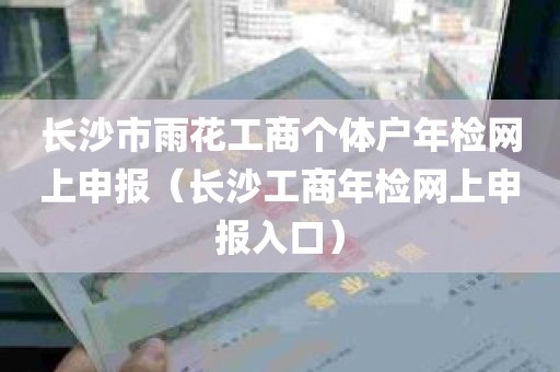 长沙市雨花工商个体户年检网上申报（长沙工商年检网上申报入口）