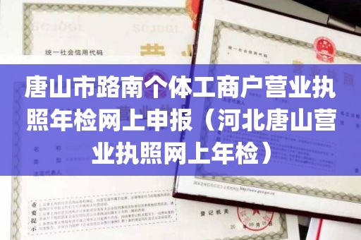 唐山市路南个体工商户营业执照年检网上申报（河北唐山营业执照网上年检）