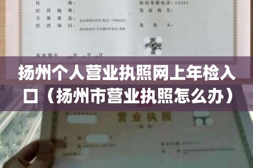 扬州个人营业执照网上年检入口（扬州市营业执照怎么办）