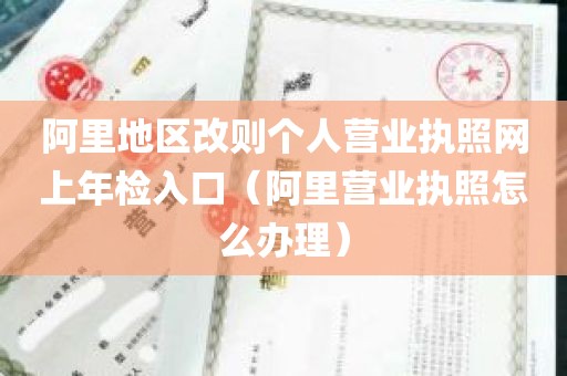 阿里地区改则个人营业执照网上年检入口（阿里营业执照怎么办理）