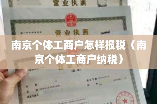 南京个体工商户怎样报税（南京个体工商户纳税）