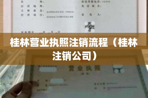 桂林营业执照注销流程（桂林注销公司）