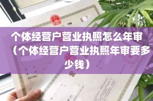 个体经营户营业执照怎么年审（个体经营户营业执照年审要多少钱）