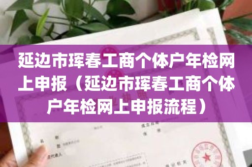 延边市珲春工商个体户年检网上申报（延边市珲春工商个体户年检网上申报流程）