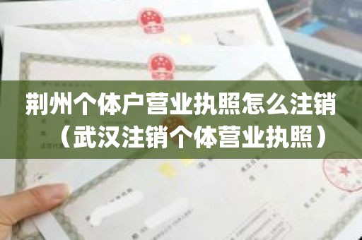 荆州个体户营业执照怎么注销（武汉注销个体营业执照）