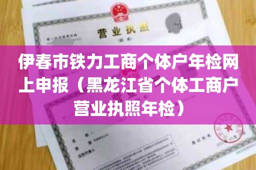 伊春市铁力工商个体户年检网上申报（黑龙江省个体工商户营业执照年检）