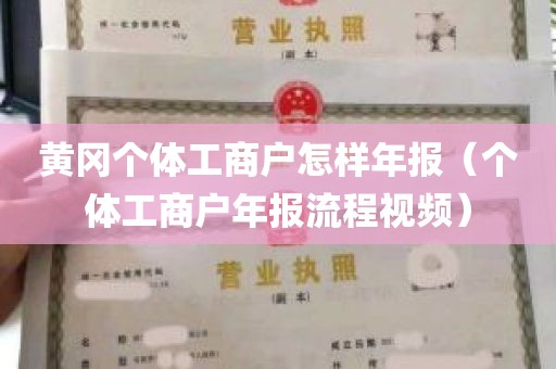 黄冈个体工商户怎样年报（个体工商户年报流程视频）