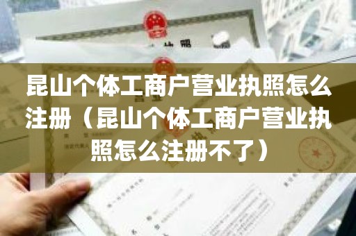 昆山个体工商户营业执照怎么注册（昆山个体工商户营业执照怎么注册不了）