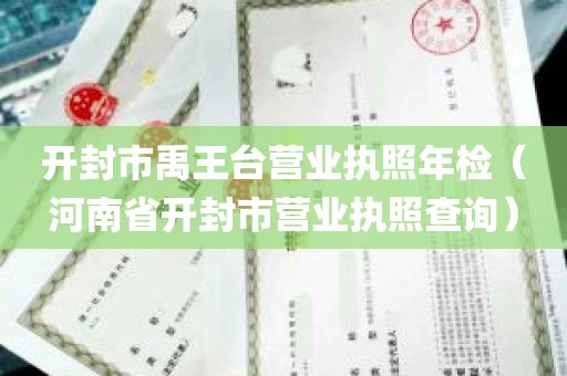 开封市禹王台营业执照年检（河南省开封市营业执照查询）