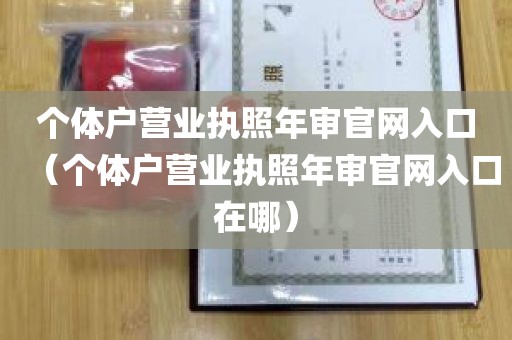 个体户营业执照年审官网入口（个体户营业执照年审官网入口在哪）