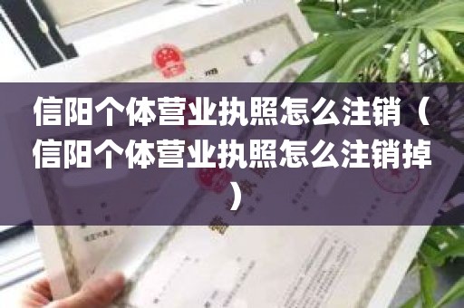 信阳个体营业执照怎么注销（信阳个体营业执照怎么注销掉）