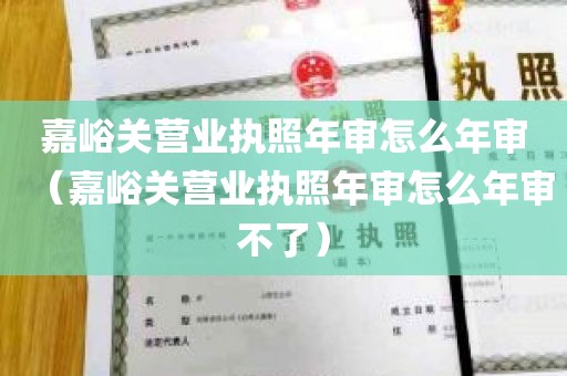 嘉峪关营业执照年审怎么年审（嘉峪关营业执照年审怎么年审不了）