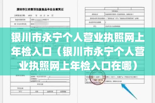 银川市永宁个人营业执照网上年检入口（银川市永宁个人营业执照网上年检入口在哪）