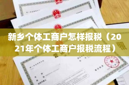 新乡个体工商户怎样报税（2021年个体工商户报税流程）