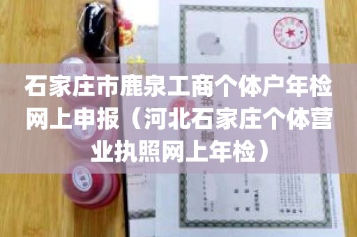 石家庄市鹿泉工商个体户年检网上申报（河北石家庄个体营业执照网上年检）