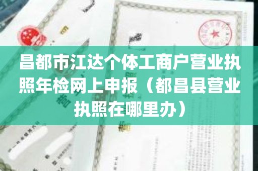 昌都市江达个体工商户营业执照年检网上申报（都昌县营业执照在哪里办）