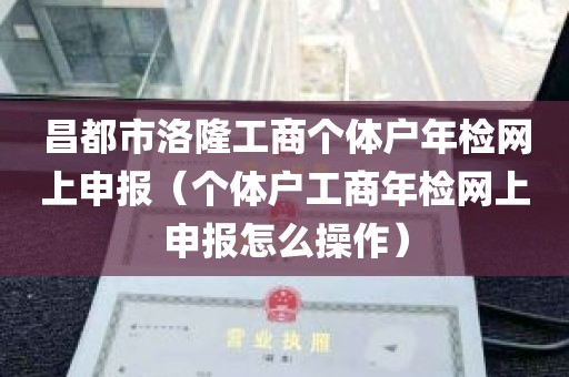 昌都市洛隆工商个体户年检网上申报（个体户工商年检网上申报怎么操作）