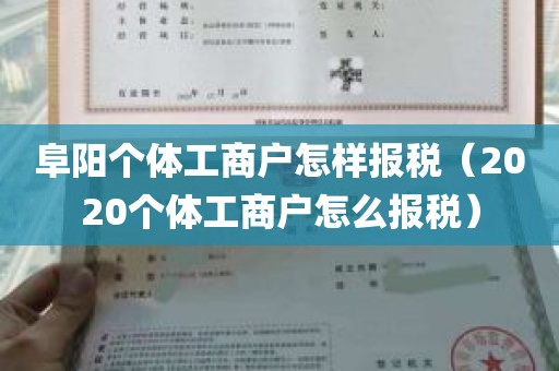 阜阳个体工商户怎样报税（2020个体工商户怎么报税）