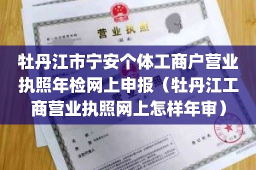 牡丹江市宁安个体工商户营业执照年检网上申报（牡丹江工商营业执照网上怎样年审）