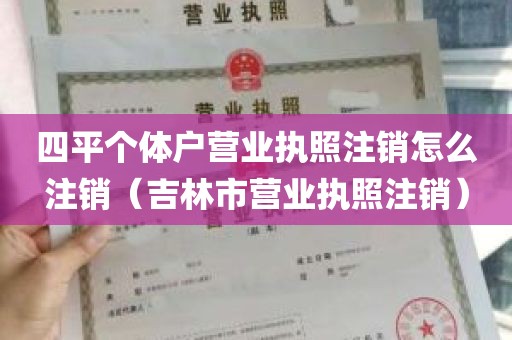 四平个体户营业执照注销怎么注销（吉林市营业执照注销）