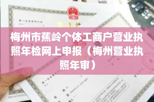 梅州市蕉岭个体工商户营业执照年检网上申报（梅州营业执照年审）