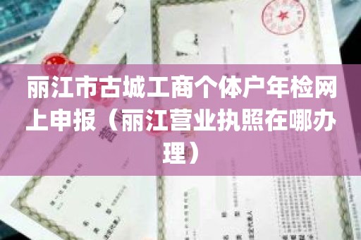 丽江市古城工商个体户年检网上申报（丽江营业执照在哪办理）