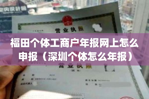 福田个体工商户年报网上怎么申报（深圳个体怎么年报）