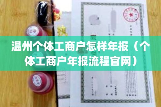 温州个体工商户怎样年报（个体工商户年报流程官网）