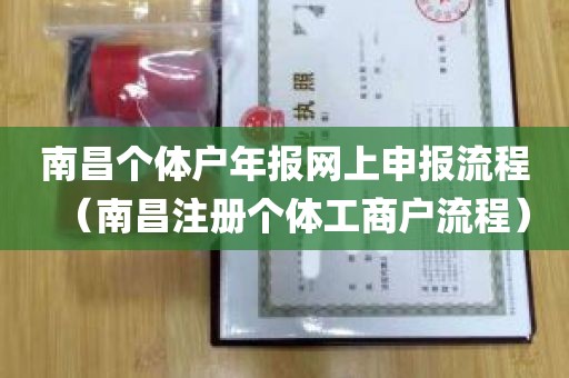 南昌个体户年报网上申报流程（南昌注册个体工商户流程）