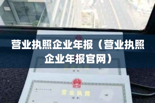 营业执照企业年报（营业执照企业年报官网）